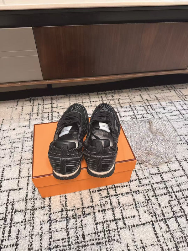 HM 25 Jet Sneaker Black Mesh Cowhide 318024