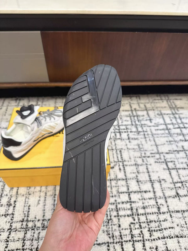 Fendi Flow Trainers White Suede 682050