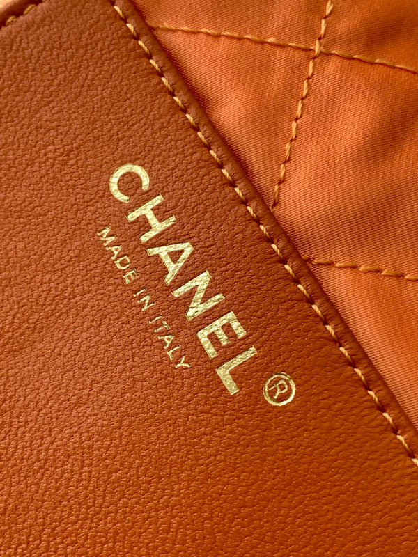 Chanel 25 Hobo Bag 20cm Orange Canvas 324802