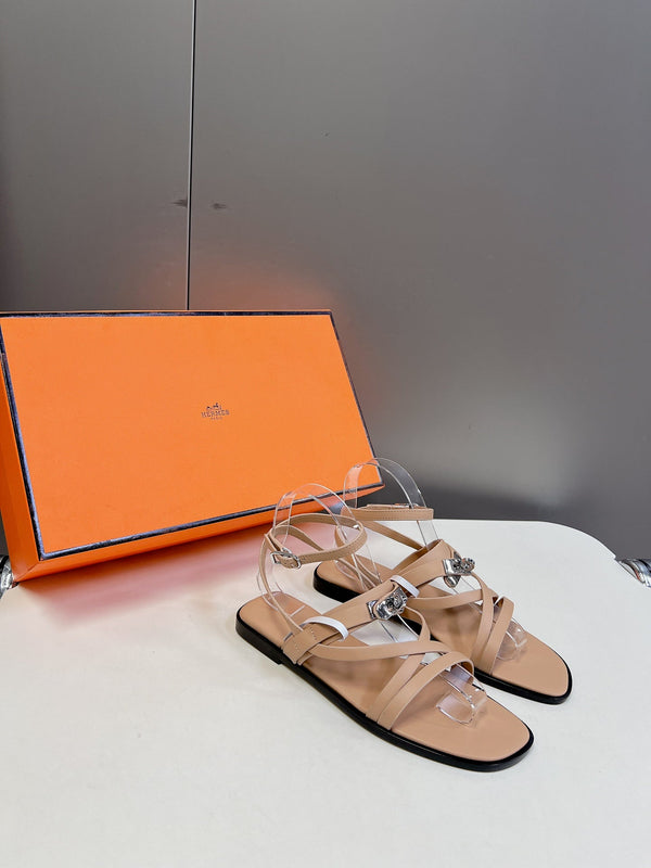 SANDALO JUNE IN PELLE DI VITELLO BEIGE