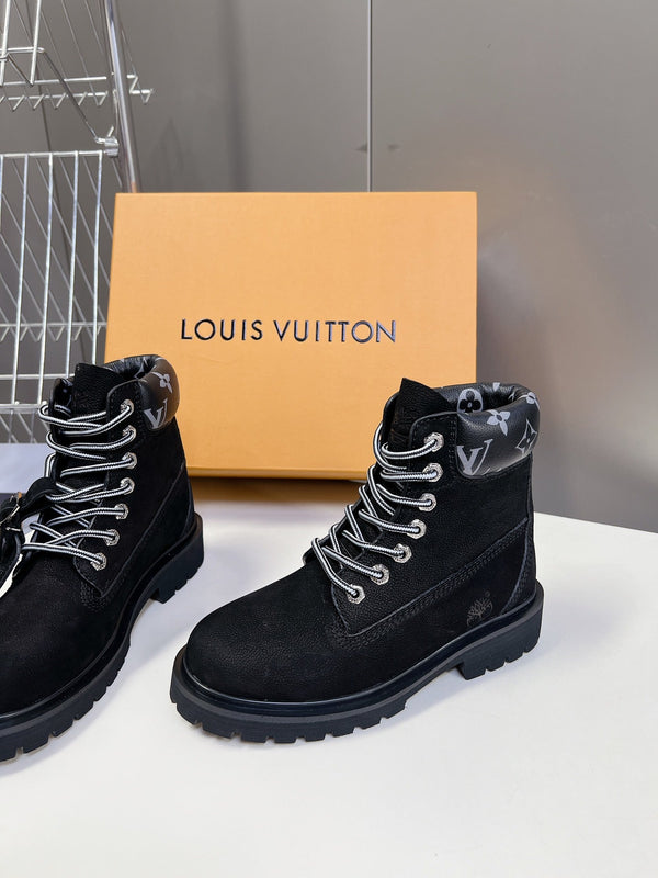 LV x Timberland Ankle Boot Black Cowhide