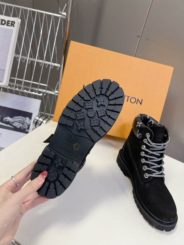 LV x Timberland Ankle Boot Black Cowhide
