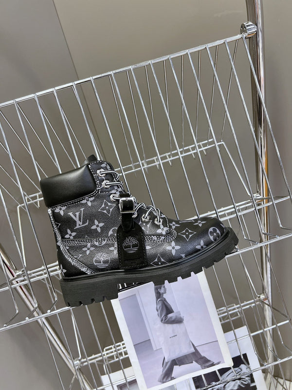 LV x Timberland 6-In Ankle Boot Black Monogram Cowhide
