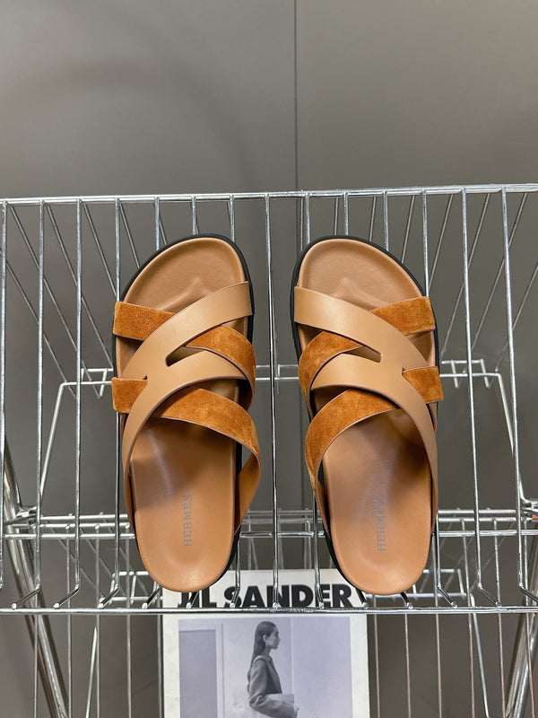 HM Kazimir Sandal Sheepskin and Suede 252676