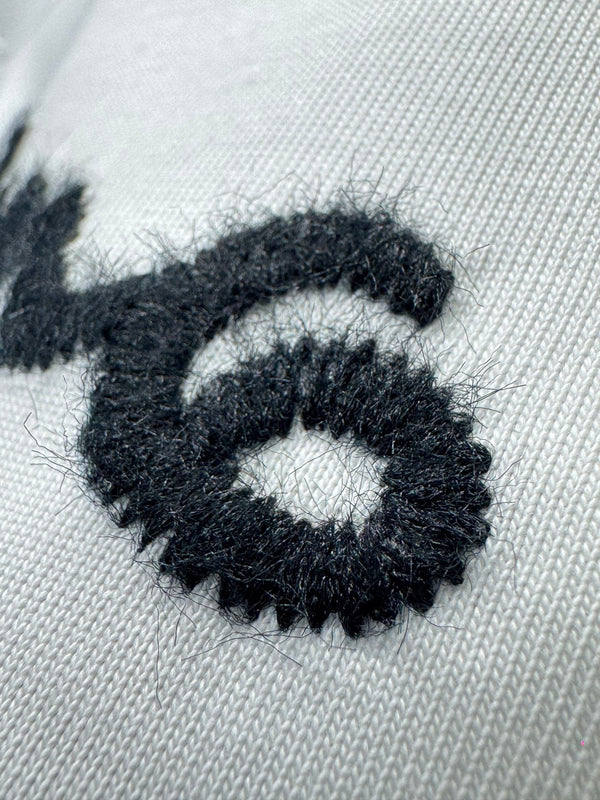 MM6 Embroidered Short-sleeve T-shirt White Cotton 387974