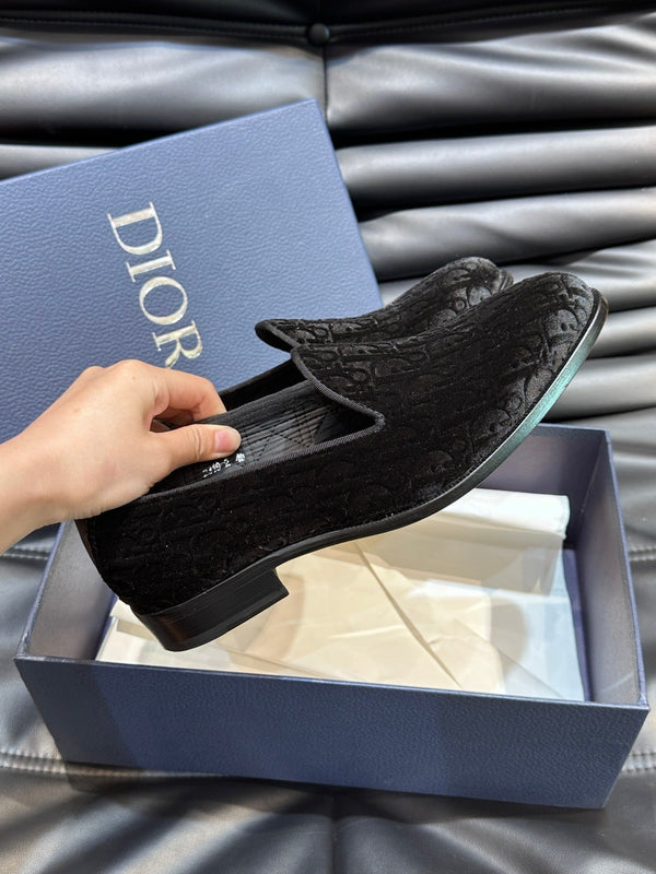 CD TIMELESS OBLIQUE LOAFER BLACK VELVET