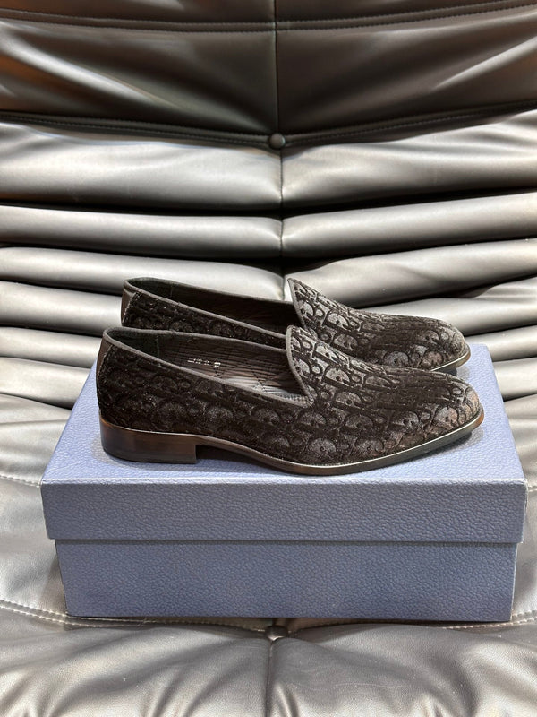 CD TIMELESS OBLIQUE LOAFER BLACK VELVET