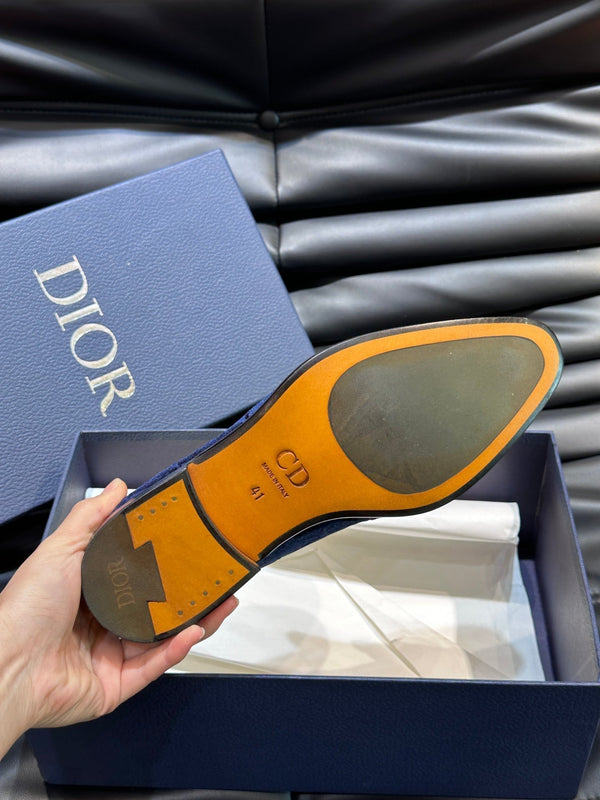 CD TIMELESS OBLIQUE LOAFER NAVY VELVET