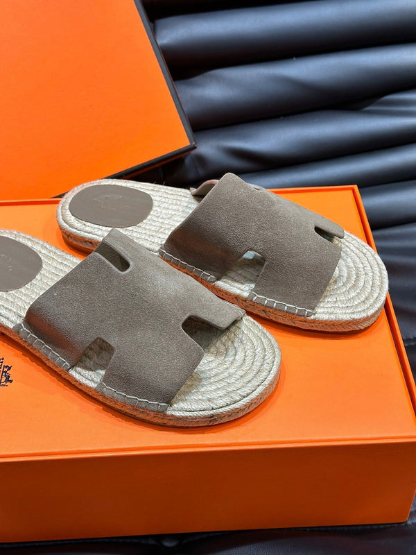 HM ANTIGUA ESPADRILLE SANDAL PEANUT SUEDE