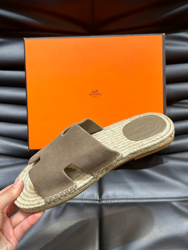 HM ANTIGUA ESPADRILLE SANDAL PEANUT SUEDE