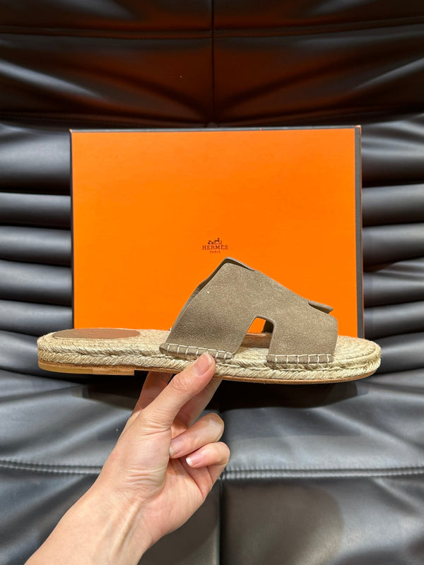 HM ANTIGUA ESPADRILLE SANDAL PEANUT SUEDE