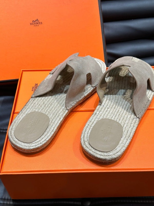 HM ANTIGUA ESPADRILLE SANDAL BEIGE SUEDE