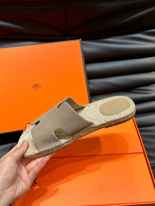 HM ANTIGUA ESPADRILLE SANDAL BEIGE SUEDE