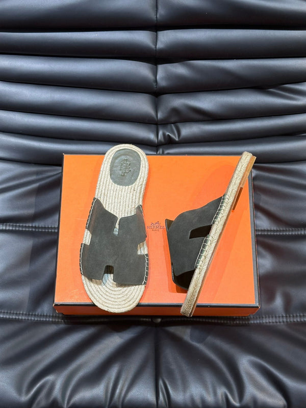 HM ANTIGUA ESPADRILLE SANDAL OLIVE SUEDE