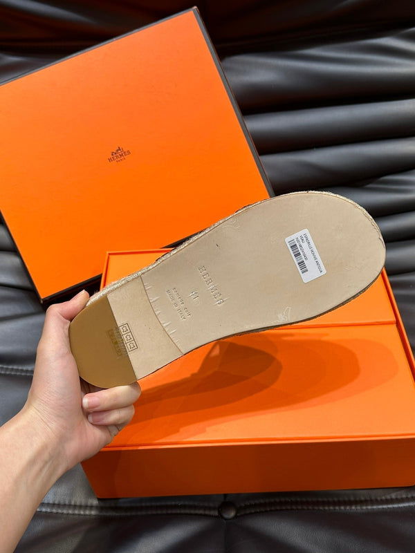 HM ANTIGUA ESPADRILLE SANDAL NAVY SUEDE