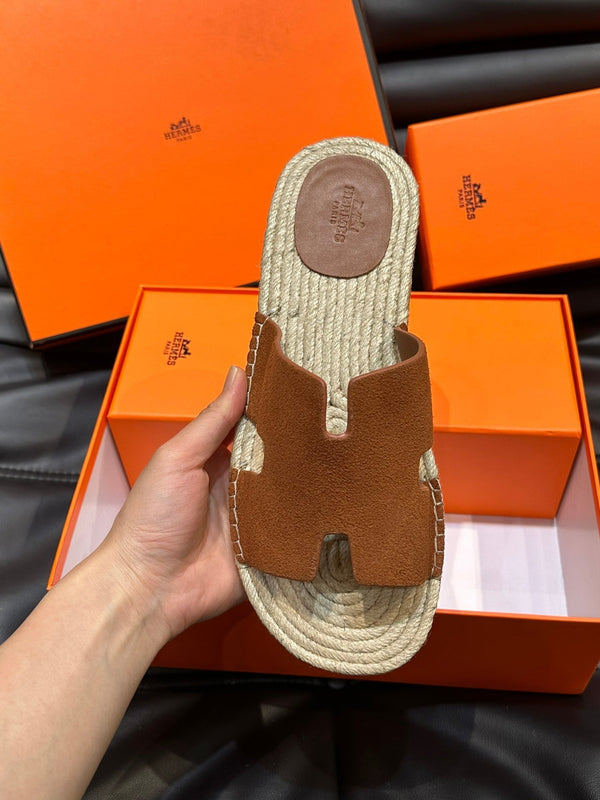 HM ANTIGUA ESPADRILLE SANDAL CLAY SUEDE