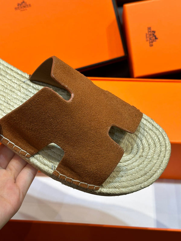 HM ANTIGUA ESPADRILLE SANDAL CLAY SUEDE