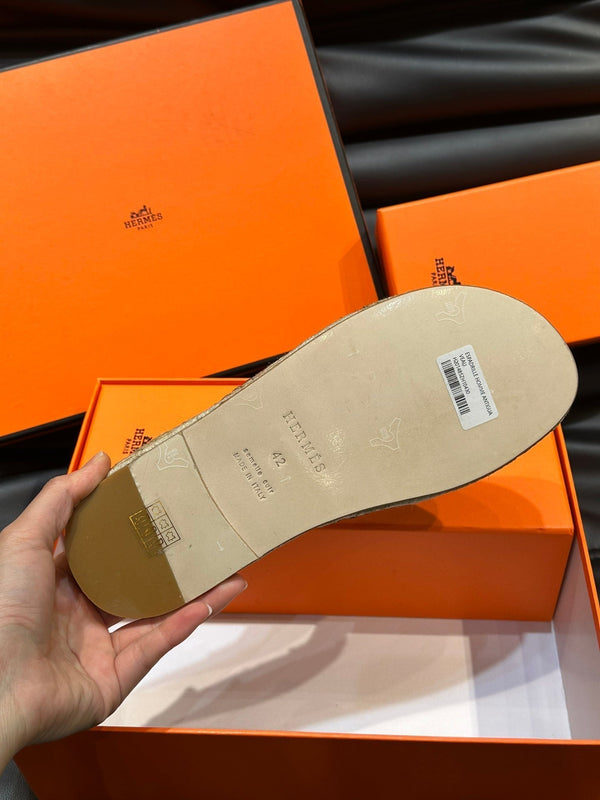 HM ANTIGUA ESPADRILLE SANDAL CLAY SUEDE