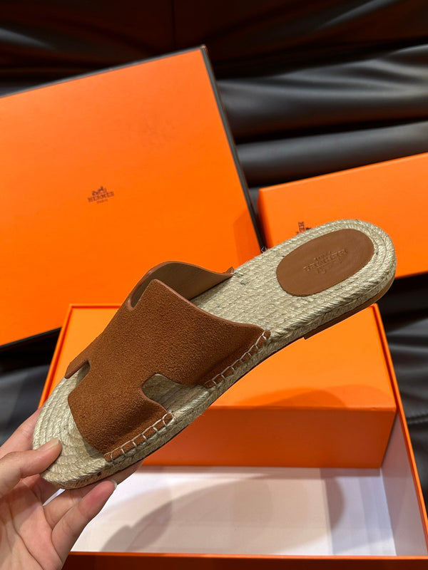 HM ANTIGUA ESPADRILLE SANDAL CLAY SUEDE