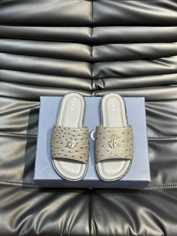 CD ALIAS SUMMER SLIPPER SAGE COLOR CALFSKIN