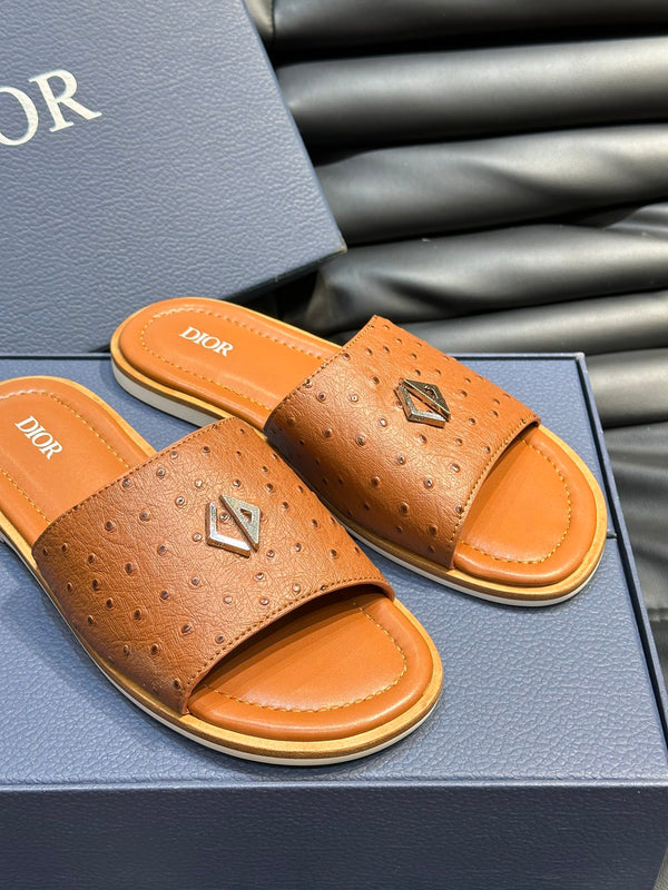 CD ALIAS SUMMER SLIPPER TIGER CALFSKIN