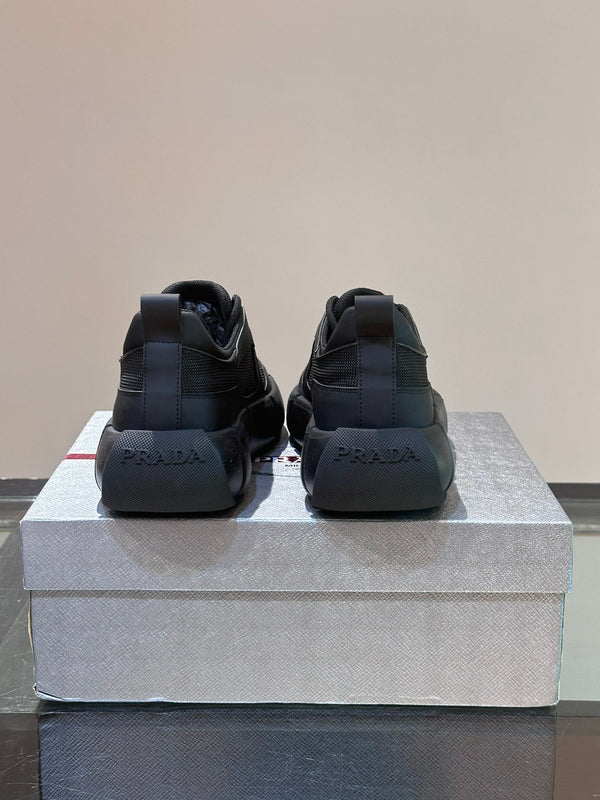 PRA AMERICA'S CUP SOFT RUBBER AND BIKE FABRIC SNEAKERS BLACK