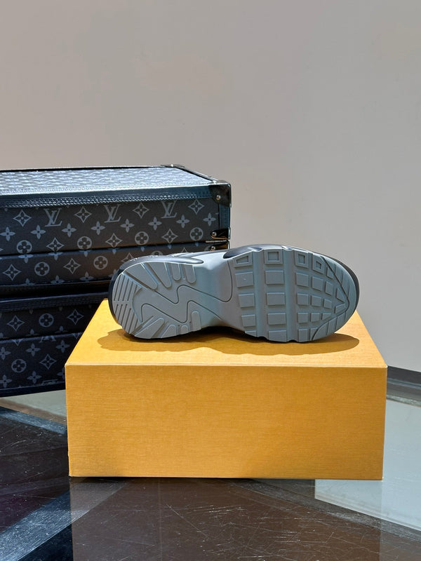 NEO RUN AWAY SNEAKER NERO MIX GRIGIO PELLE DI VITELLO