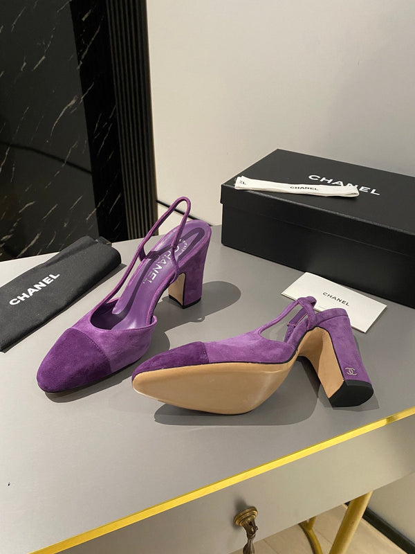 CC Slingback 95mm Purple Suede