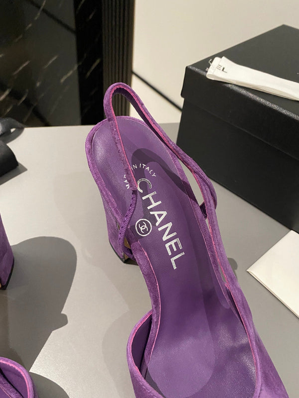 CC Slingback 95mm Purple Suede