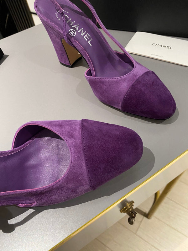CC Slingback 95mm Purple Suede