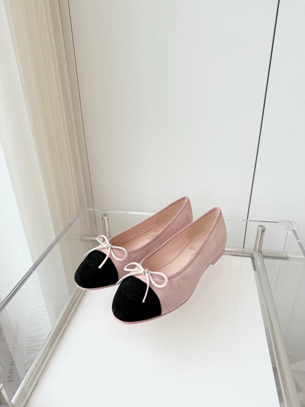 CC Ballet Flat Pink Pastel Suede 238763