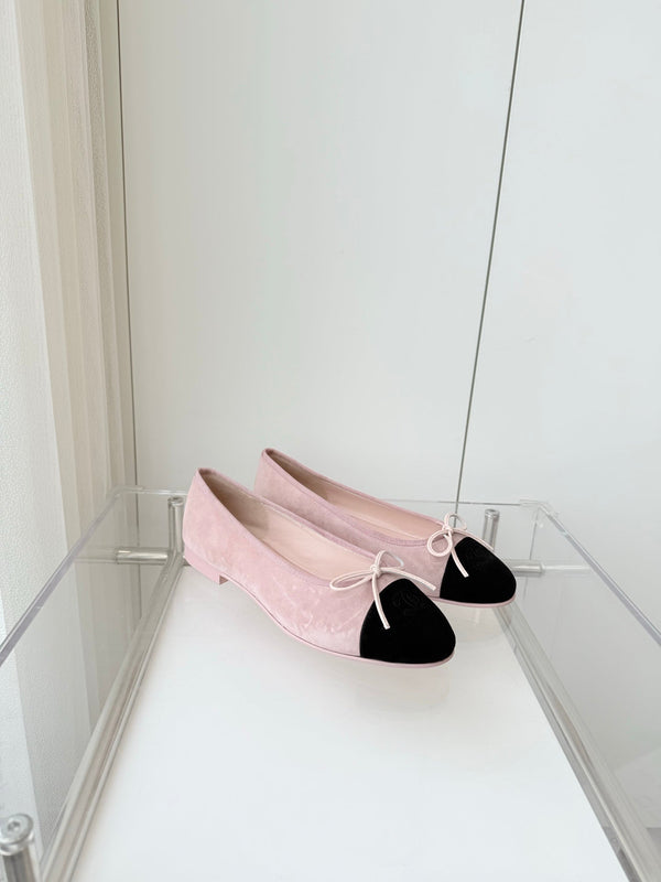 CC Ballet Flat Pink Pastel Suede 238763