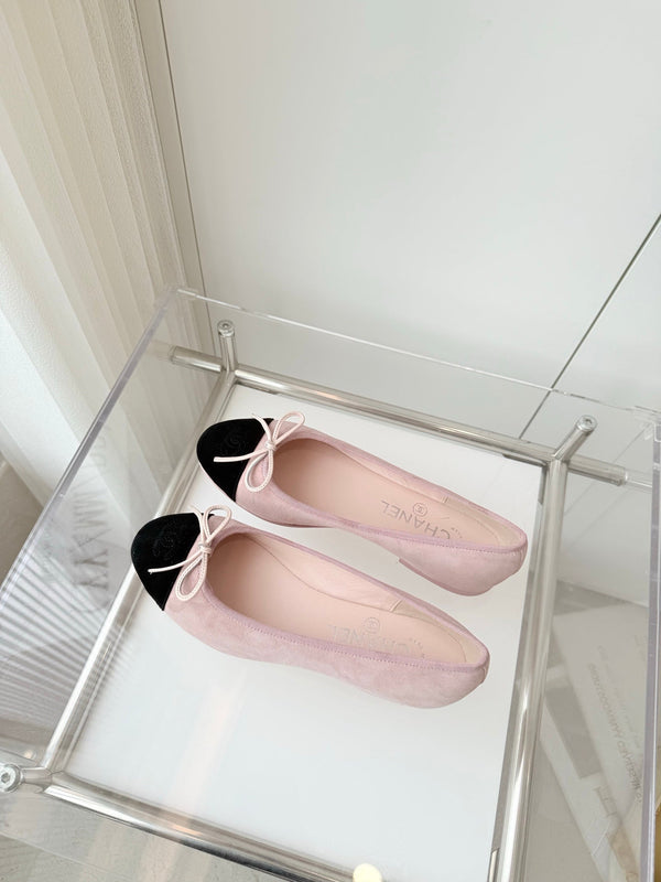 CC Ballet Flat Pink Pastel Suede 238763
