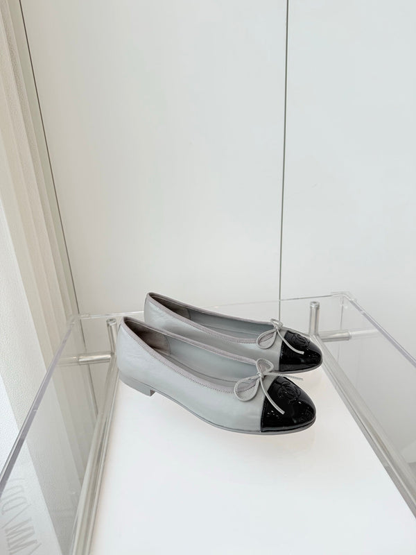 CC Ballet Flat Gray Leather 238768