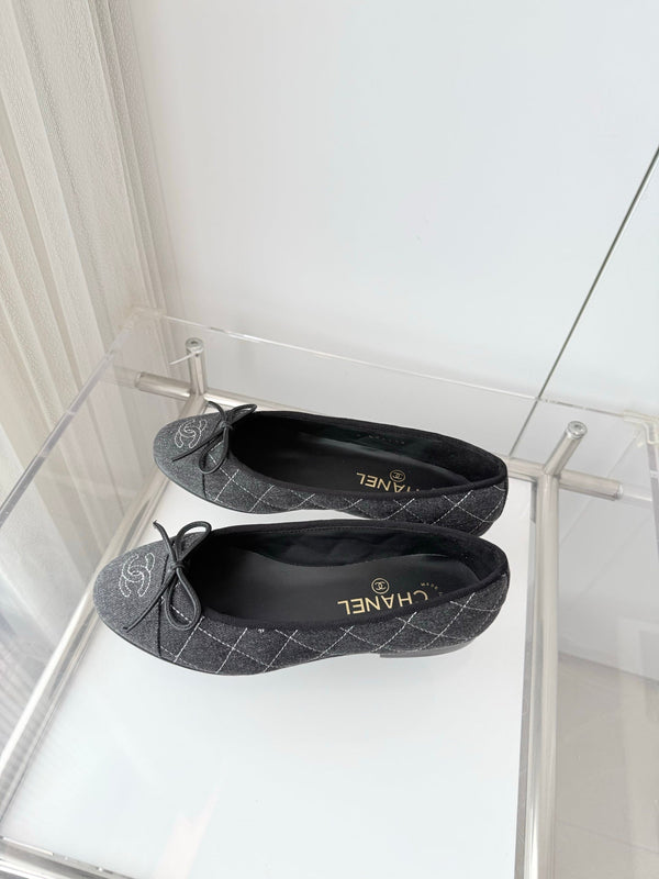 Chanel Ballerines Denim Gris 2026 697395