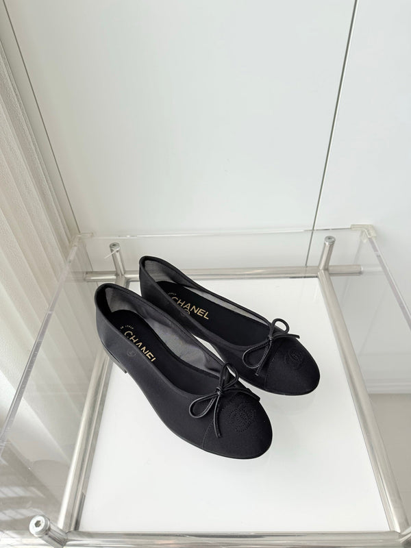 Chanel 2026 Ballerine Maille Toile Noire 697398