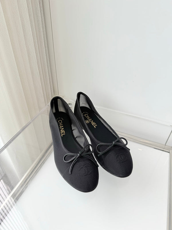 Chanel 2026 Ballerine Maille Toile Noire 697398