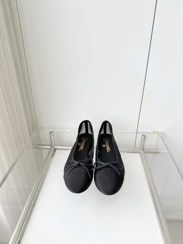 Chanel 2026 Ballerine Maille Toile Noire 697398