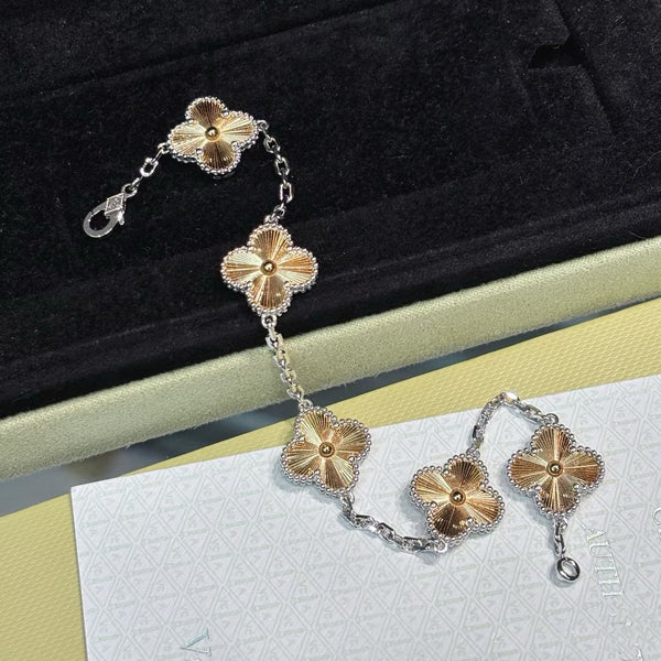 CLOVER BRACELET 5 MOTIFS GOLD