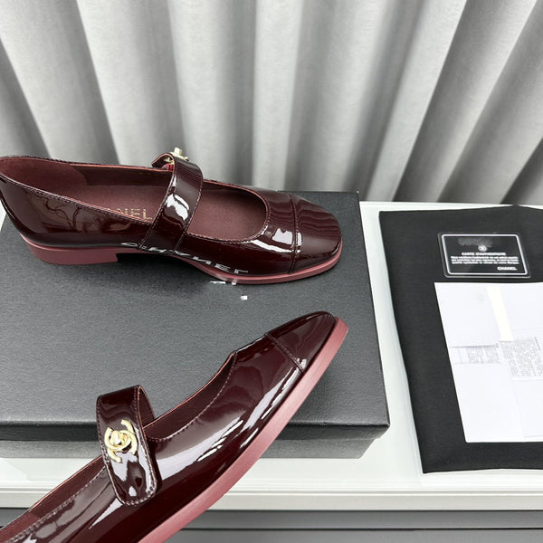mary janes dark burgundy patent clafskin