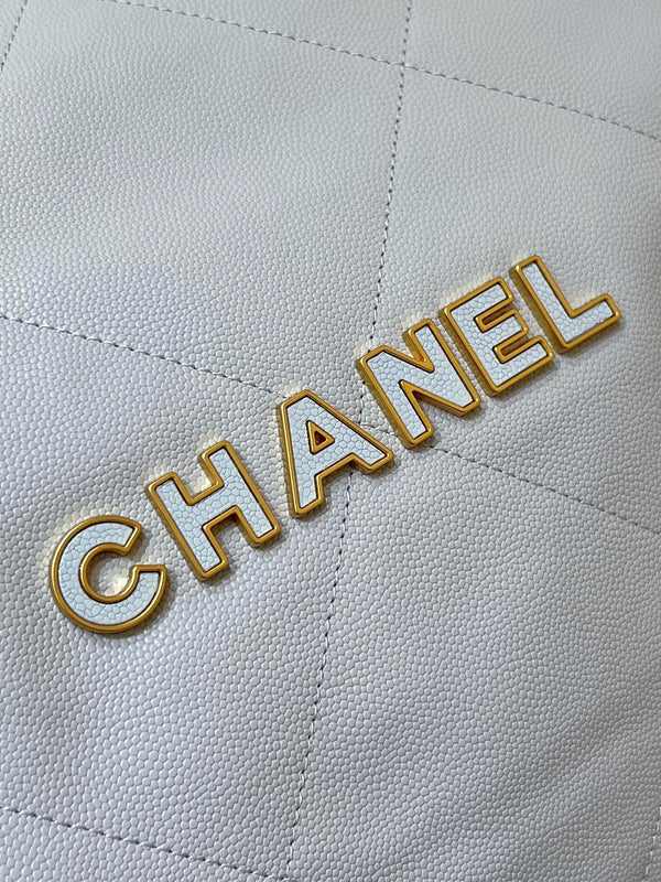 CC 24K Hobo 22 Bag Cloud Blue Grained Calfskin