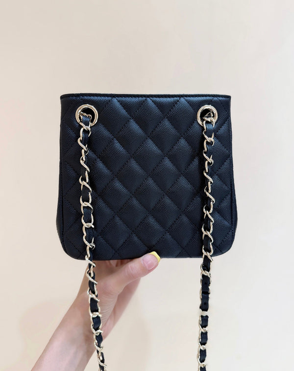 Sac Mini Cabas CC 2025 en Veau Noir 346305