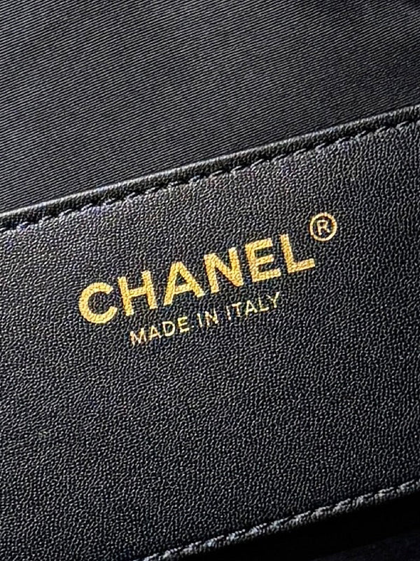 CC 25s Hobo Bag 30cm Dark Blue Tweed Wool