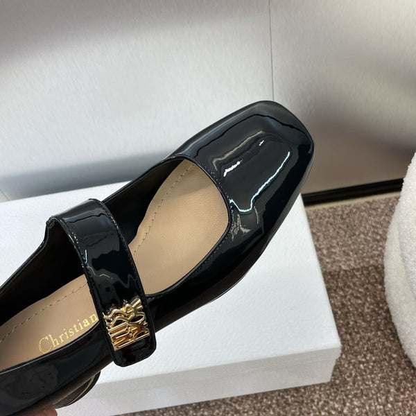 CD Miss Dior Pump 35mm Glossy Black Lambskin