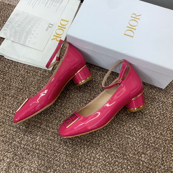 CD Miss Dior Pump 35mm Glossy Pink Cowhide