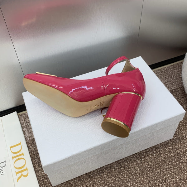 CD Miss Dior Pump 85mm Glossy Pink Cowhide