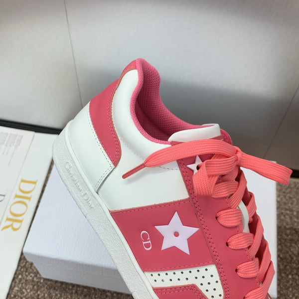 CD Star Sneaker Coral Pink Calfskin