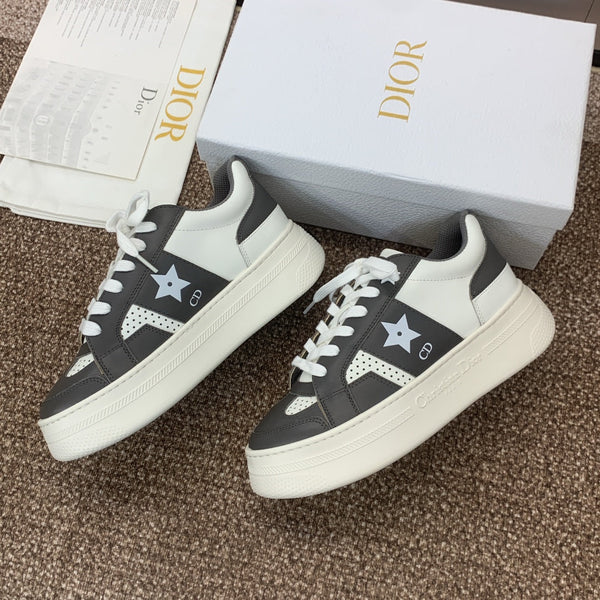 CD Star Platform Sneaker 35mm Black Calfskin