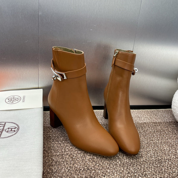 HM Saint Germain Ankle Boot 65mm In Gingerbread Calfskin 975167