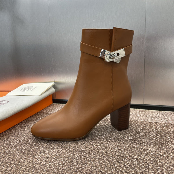 HM Saint Germain Ankle Boot 65mm In Gingerbread Calfskin 975167